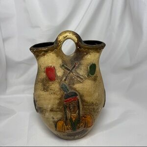 Gold and Black Decorative Vase